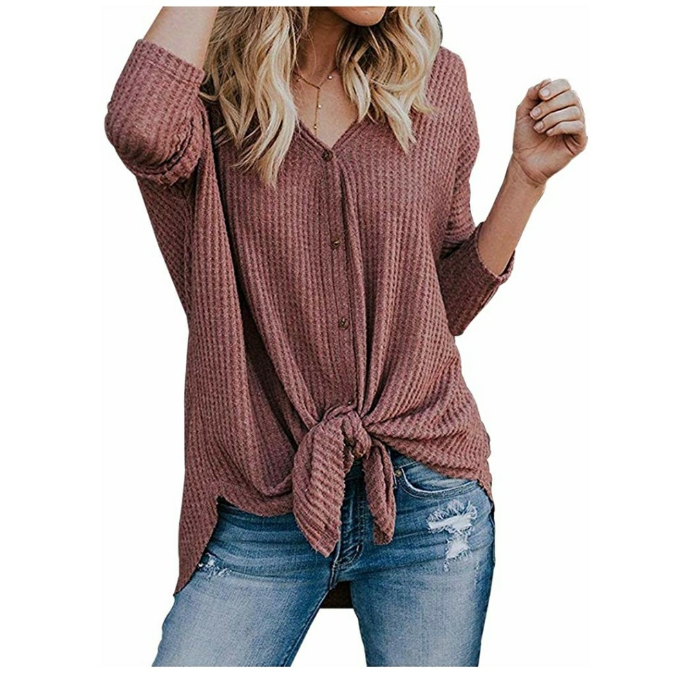 NWOT Long sleeve tie waist cardigan size XL